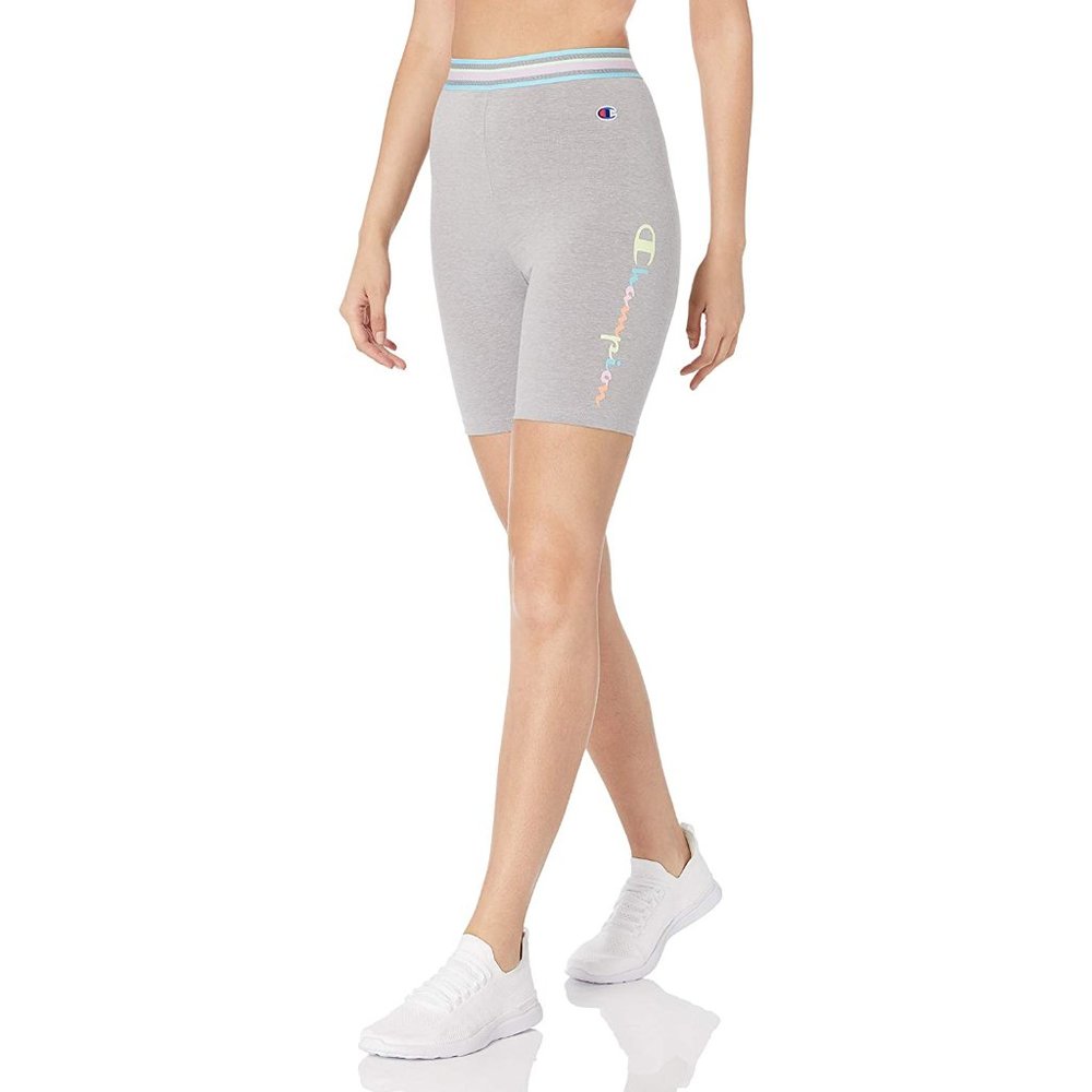 Champion High Rise Script Logo Bike Shorts